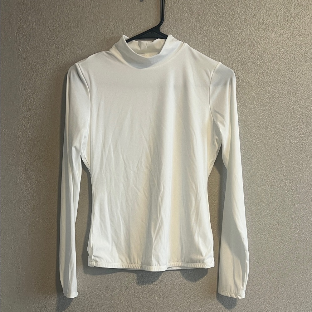 Chic White Long Sleeve Women's Top